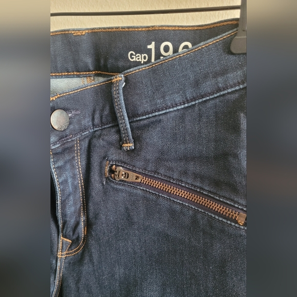 Vtg GAP 1969 legging jean zipper detailed denim Women's size 6R. Blue jean. - Picture 4 of 10